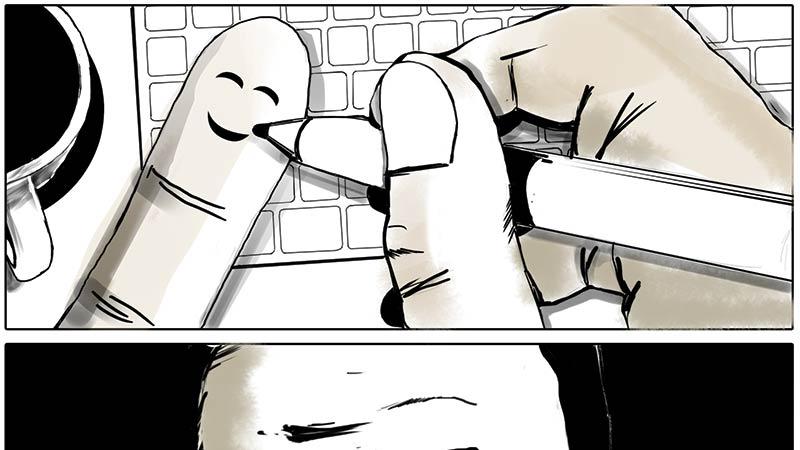 The Silent Struggle - Inspired by Christophe Chabouté.