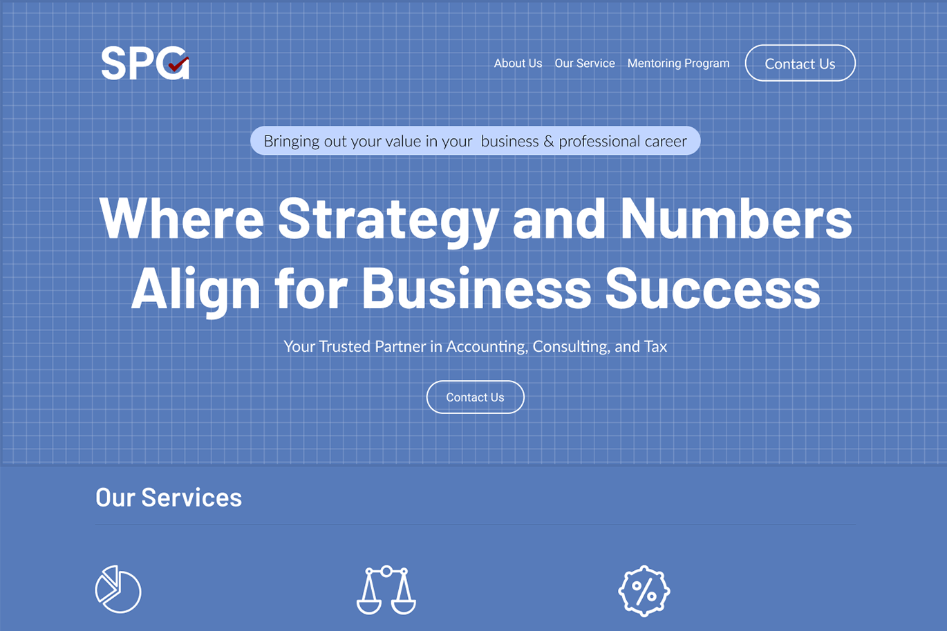 SPC Accounting – Landing Page & CRM Portal
