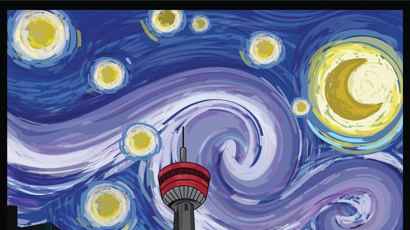 The Starry Night in Calgary